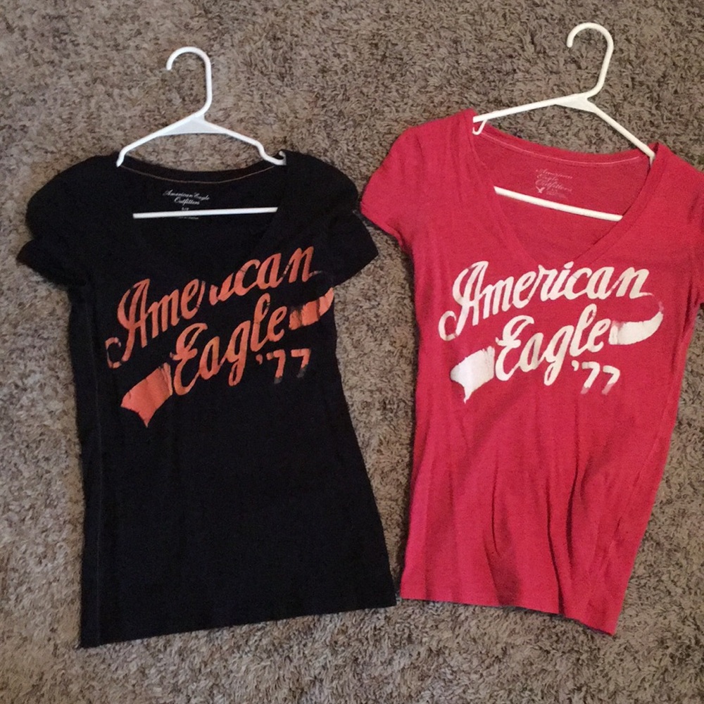 2 American Eagle V Neck Tops